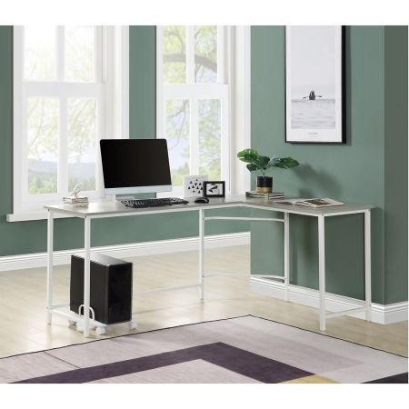 ACME Bambina Computer Desk Gray & White Finish