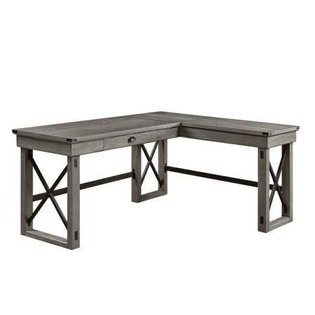 ACME Talmar Writing Desk W/Lift Top Weathered Gray Finish