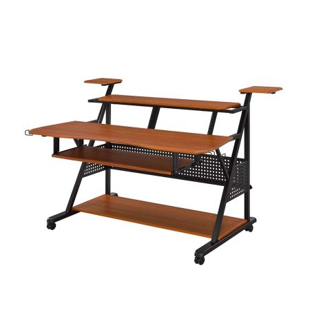 ACME Willow 67" Music Desk Cherry & Black Finish