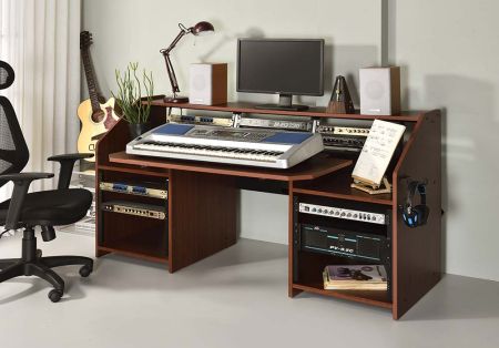 ACME Annette 71" Music Desk Cherry Finish