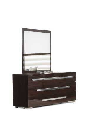 Nova Domus Romano Italian Modern Ebony Mirror