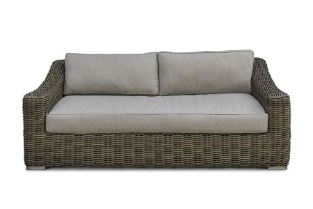 Renava Sapelo Outdoor Beige Wicker Sofa