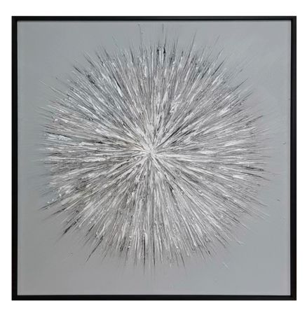 Modrest Silver 24"x24" Sculpted Wall Hanging