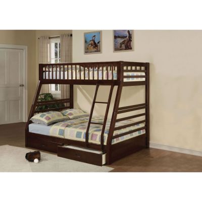 ACME Jason Twin/Full Bunk Bed Espresso Finish