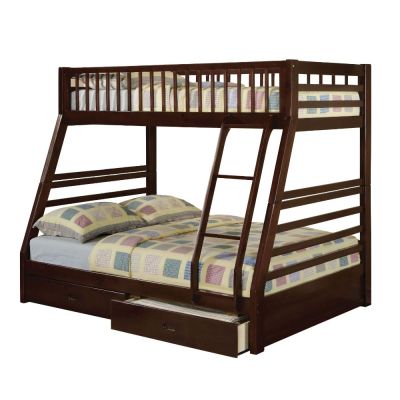 ACME Jason Twin/Full Bunk Bed Espresso Finish