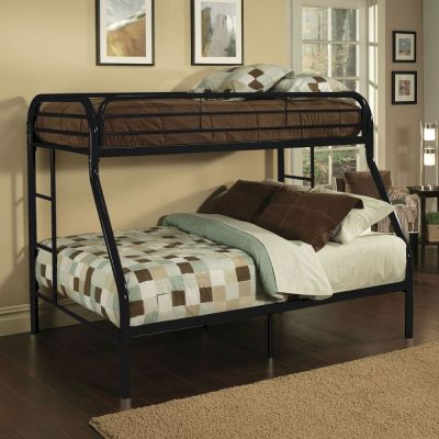 ACME Tritan Twin Xl/Queen Bunk Bed Black Finish