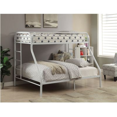 ACME Tritan Twin/Full Bunk Bed White Finish