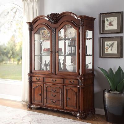 Chateau De Ville Hutch & Buffet 04079A Cherry By Acme Furniture