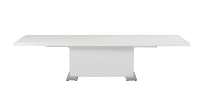 Modrest Bono "T" - Modern White Extendable Dining Table 