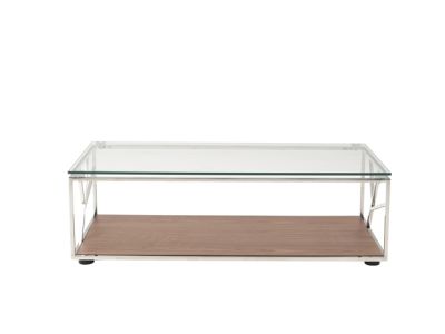 Modrest Cressida Modern Walnut Coffee Table