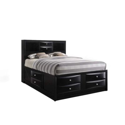 Ireland Bed Frames 21610Q Black By Acme Furniture