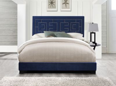 Ishiko III Bed Frames 21637EK Blue By Acme Furniture