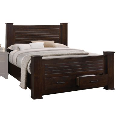 Panang Bed Frames 23370Q Mahogany By Acme Furniture