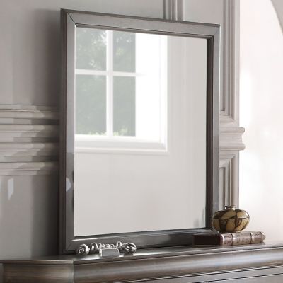 Louis Philippe Mirror 23864 Gray By Acme Furniture