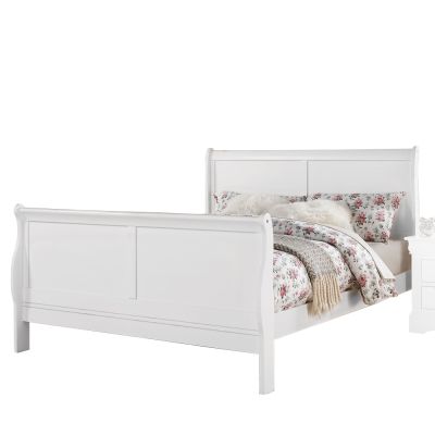 Louis Philippe III Bed Frames 24497EK White By Acme Furniture