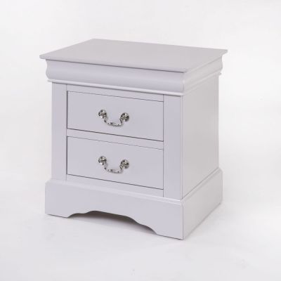 ACME Louis Philippe III Nightstand White Finish