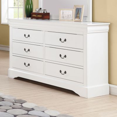 Louis Philippe III Dresser 24505 White By Acme Furniture