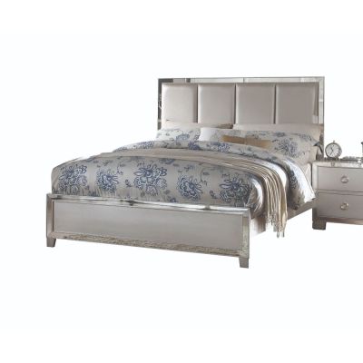 Voeville II Bed Frames 24827EK Platinum By Acme Furniture