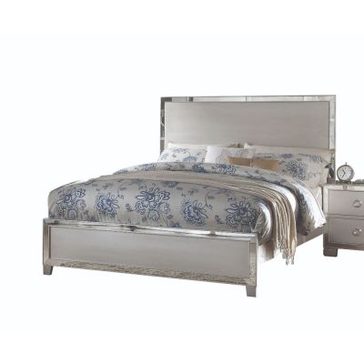 Voeville II Bed Frames 24837EK Platinum By Acme Furniture