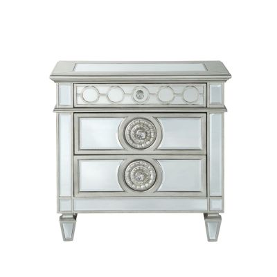 Varian Nightstand 26153 Mirrored By Acme Furniture