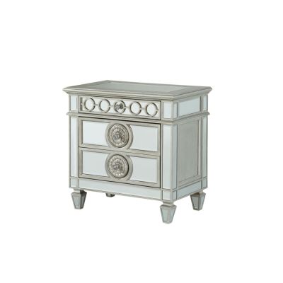 Varian Nightstand 26153 Mirrored By Acme Furniture