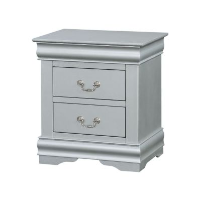 Louis Philippe III Nightstand 26703 Platinum By Acme Furniture