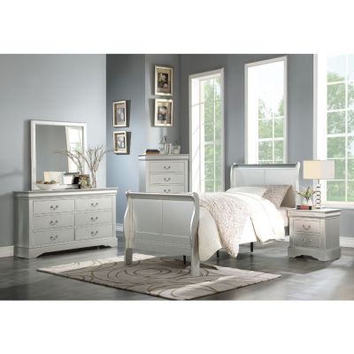 Louis Philippe III Youth Bedframes 26710T Platinum By Acme Furniture