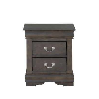 ACME Louis Philippe Nightstand Dark Gray Finish