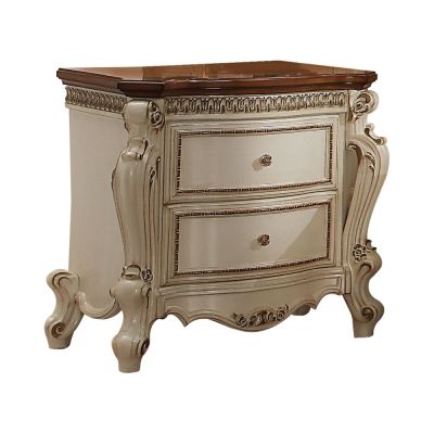 ACME Picardy Nightstand Antique Pearl & Cherry Oak Finish