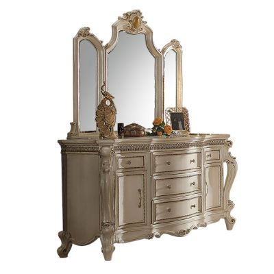 ACME Picardy Dresser Antique Pearl Finish