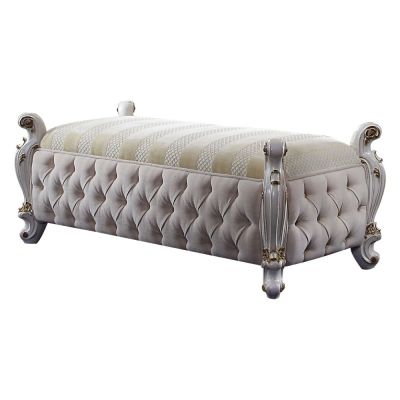 Picardy Accent Bench 27886 Pearl By Acme Furniture