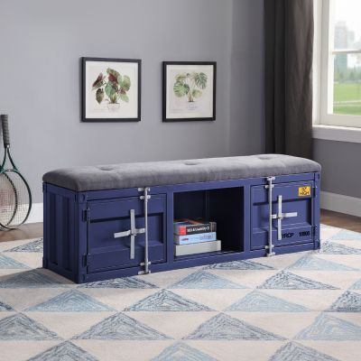 Cargo Accent Bench 35942 Gray By Acme Furniture