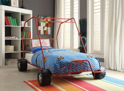 ACME Xander Twin Bed Go Kart Red Finish