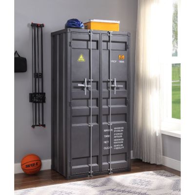 Cargo Armoire 37899 Gunmetal By Acme Furniture