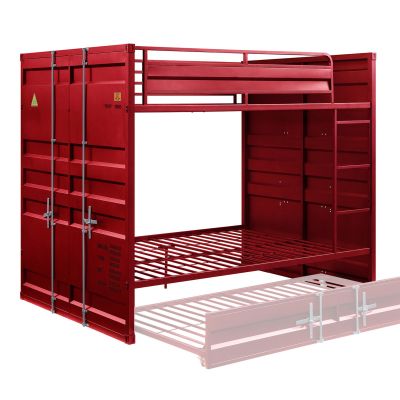 ACME Cargo Full/Full Bunk Bed Red Finish