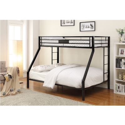 ACME Limbra Twin Xl/Queen Bunk Bed Sandy Black Finish