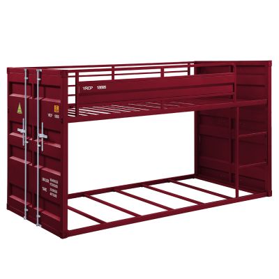 Cargo Youth Bunk Bed 38280 Red By Acme Furniture