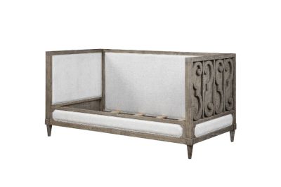 ACME Artesia Daybed (Twin) Tan Fabric & Salvaged Natural Finish