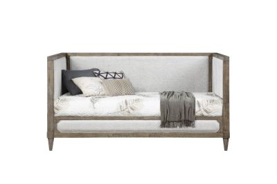 ACME Artesia Daybed (Twin) Tan Fabric & Salvaged Natural Finish