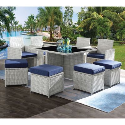 Paitalyi Outdoor Set 45075 Blue By Acme Furniture