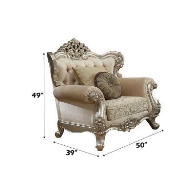 Bently Chair 50662 Champagne By Acme Furniture