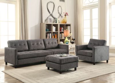 Ceasar Ottoman 53315 Gray By Acme Furniture