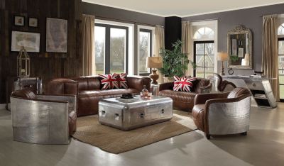 Brancaster Sofa 53545 Brown By Acme Furniture