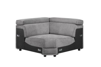 Alwin Modular Sectional 53721 Gray By Acme Furniture