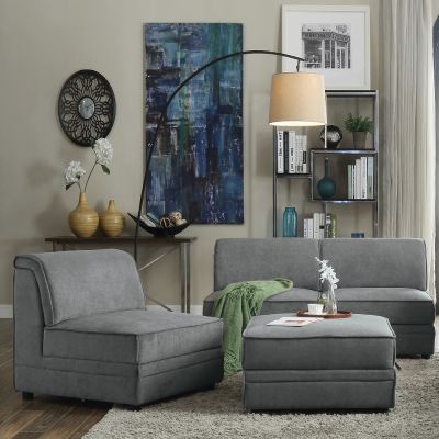 Bois Modular Sectional 53780 Gray By Acme Furniture