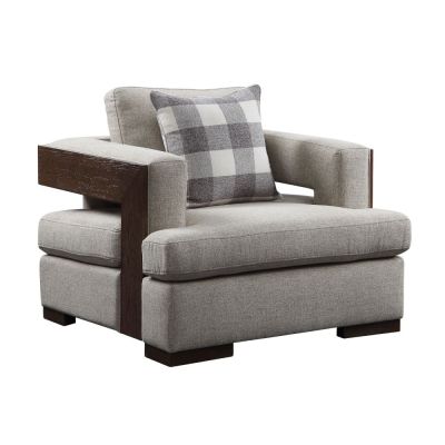 Niamey Chair 54852 Walnut By Acme Furniture