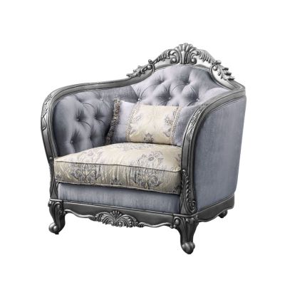 Ariadne Chair 55347 Platinum By Acme Furniture