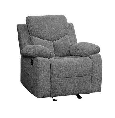 ACME Kalen Motion Glider Recliner Gray Chenille