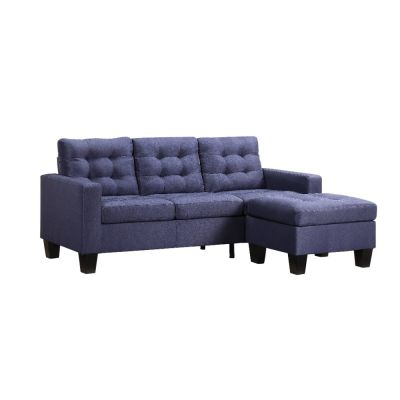 Earsom Ottoman 56650 Blue By Acme Furniture