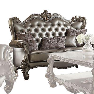 Versailles Loveseat 56821 Silver By Acme Furniture